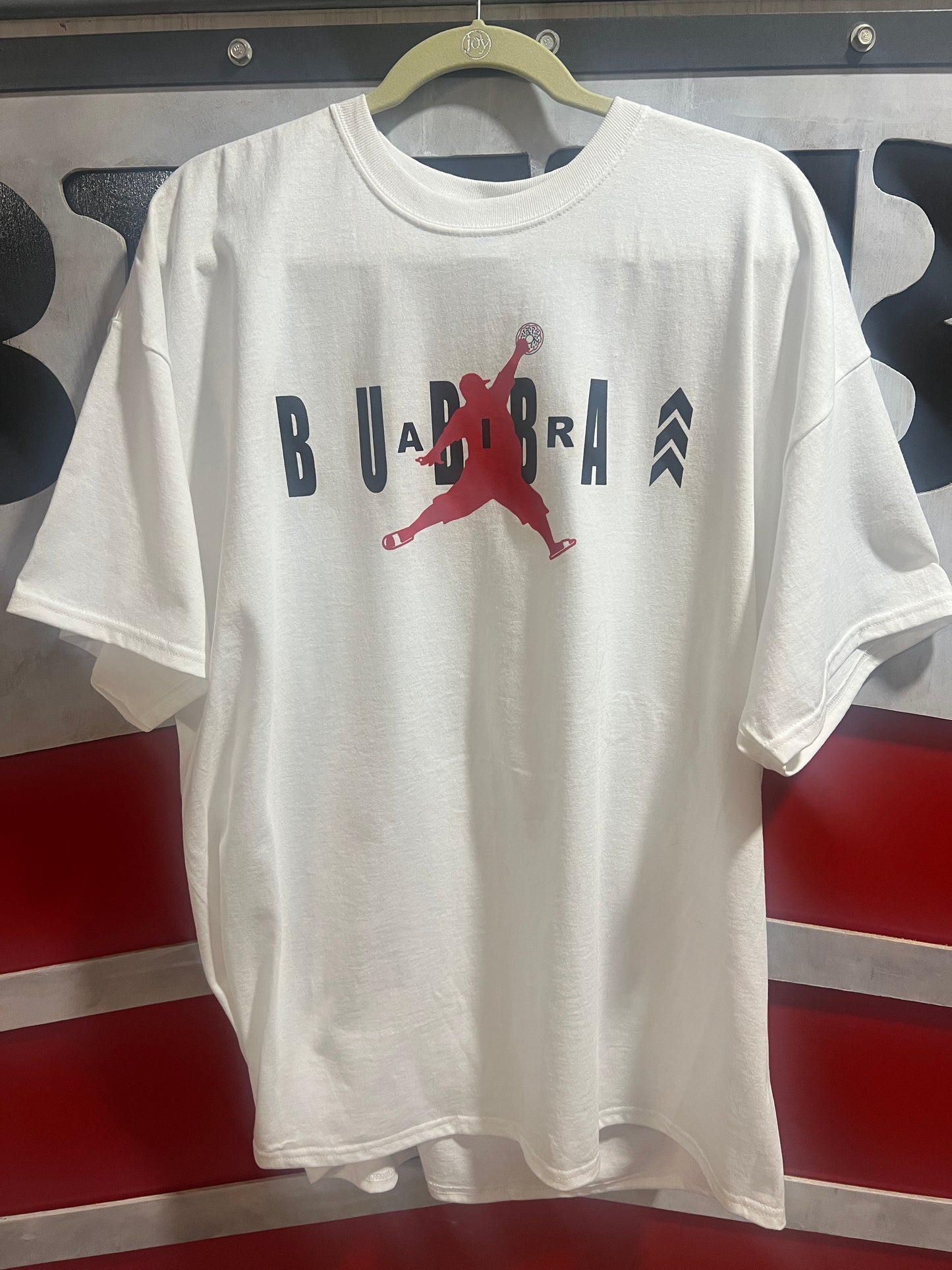 WHITE AIR BUBBA - NEW DESIGN - BUBBA ARMY BLACK / RED / WHITE T-shirts
