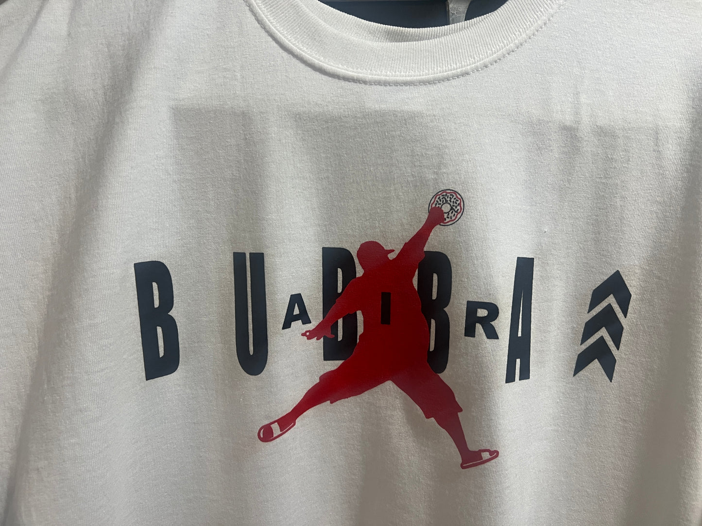 WHITE AIR BUBBA - NEW DESIGN - BUBBA ARMY BLACK / RED / WHITE T-shirts