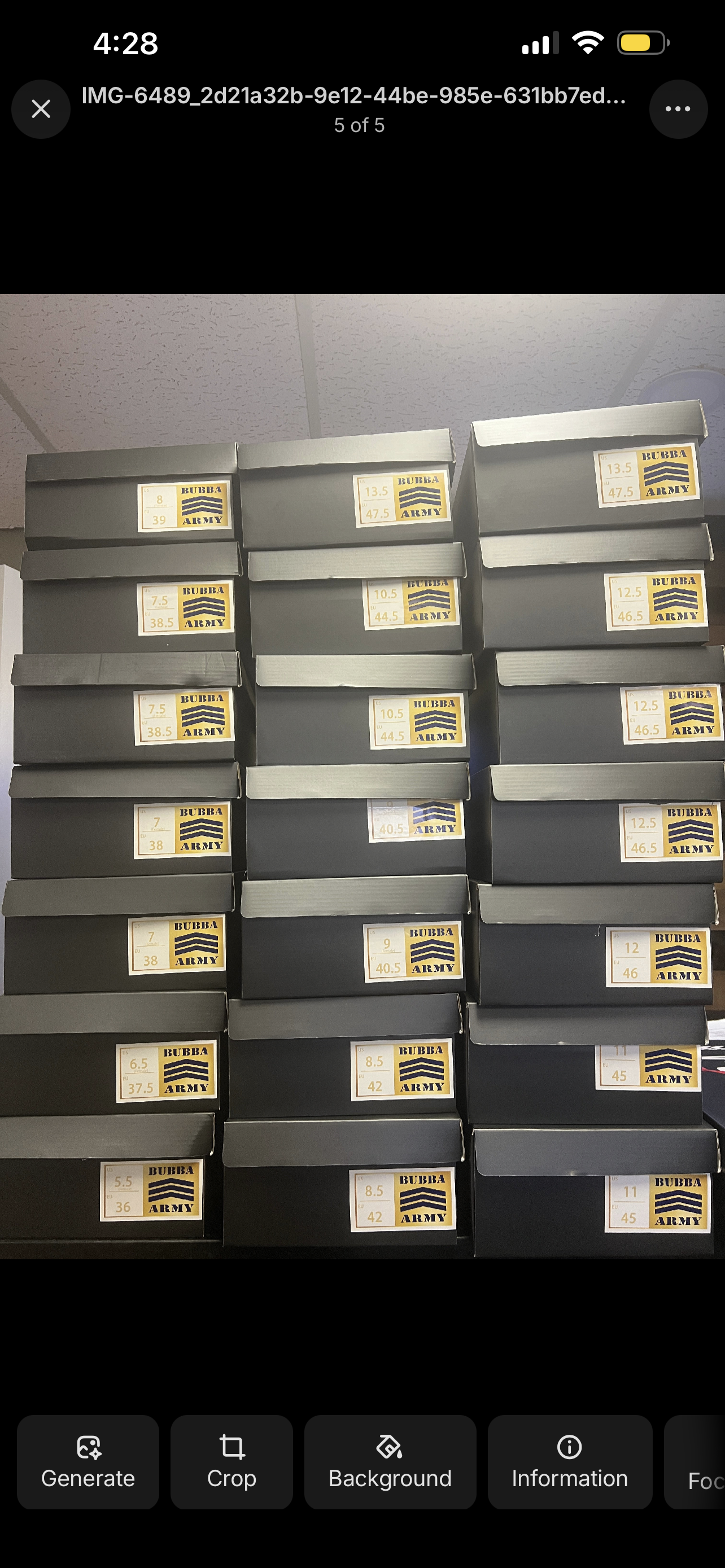 PRE SALES ONLY - Bubba Army ® Fat Man Dunks Air Bubba IV black / white shoes- Must Have Collection