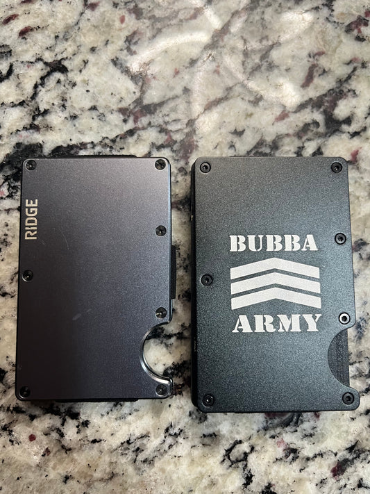 Bubba Army ® Ridge inspired RFID slim Wallet LIMITED EDITION