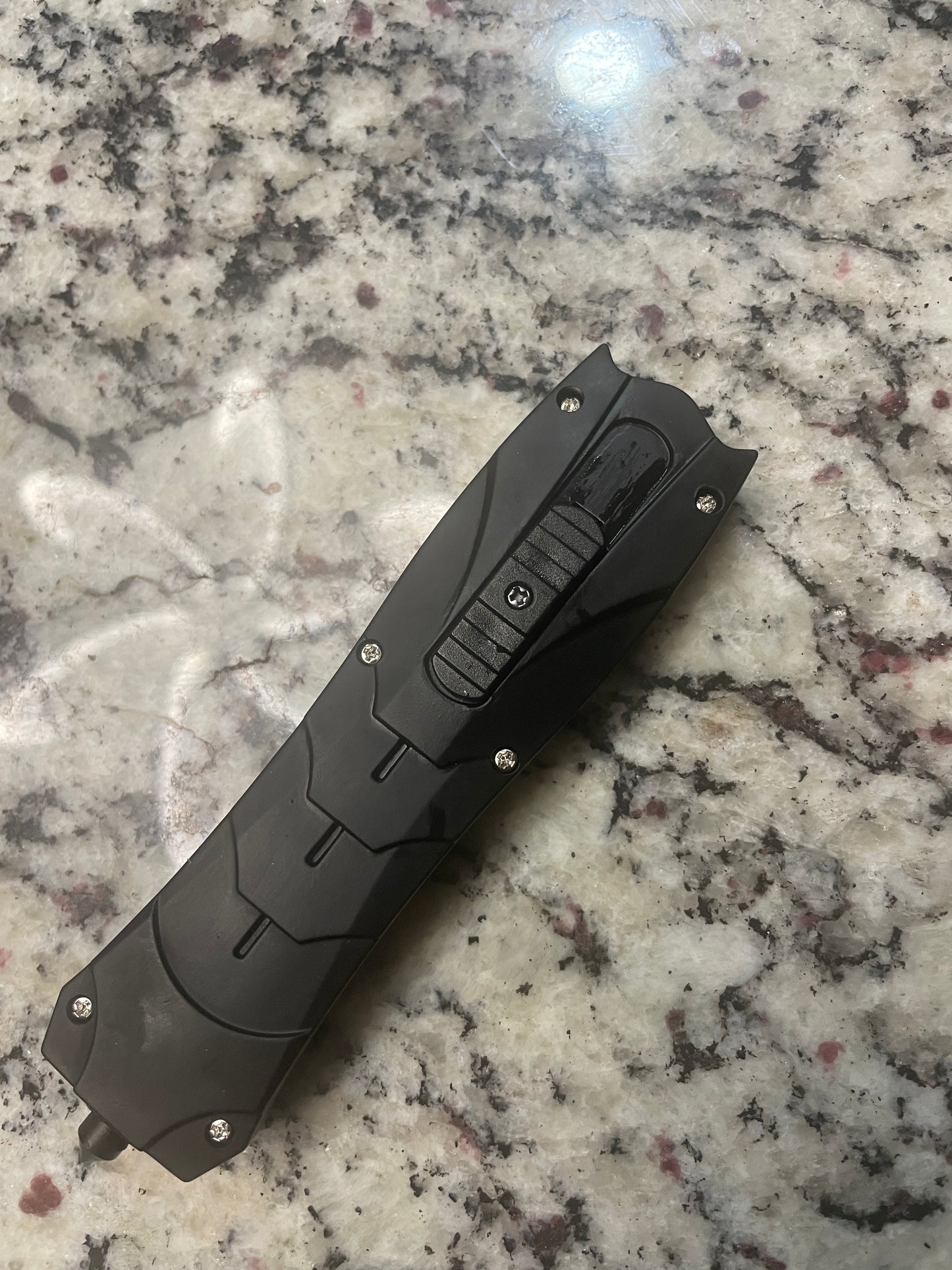Retractable 9” hunting knife- Custom Bubba Army Logo on blade