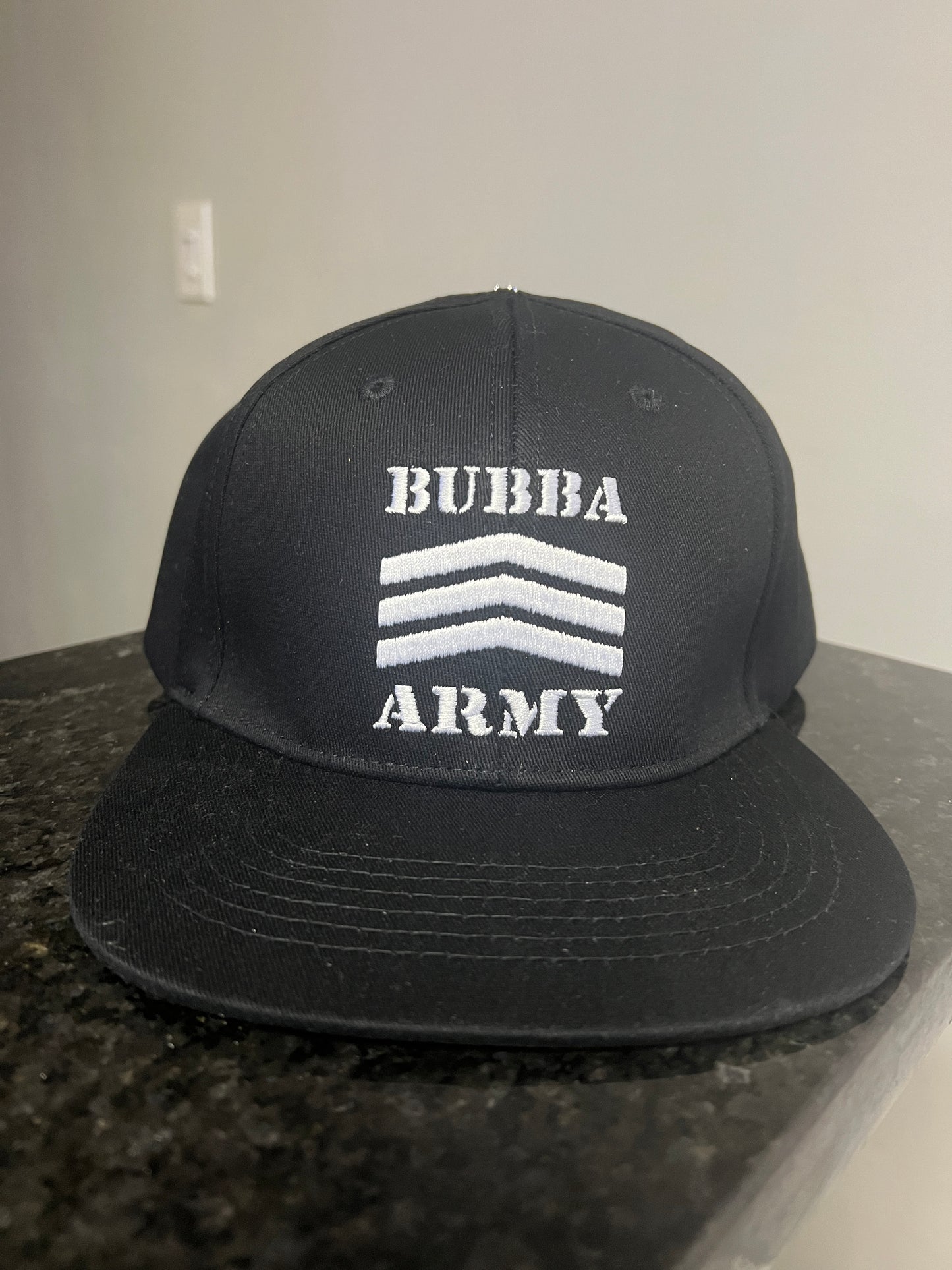 Bubba Army flex fitted hats S/M, L/XL and Finally 2XL for big heads.