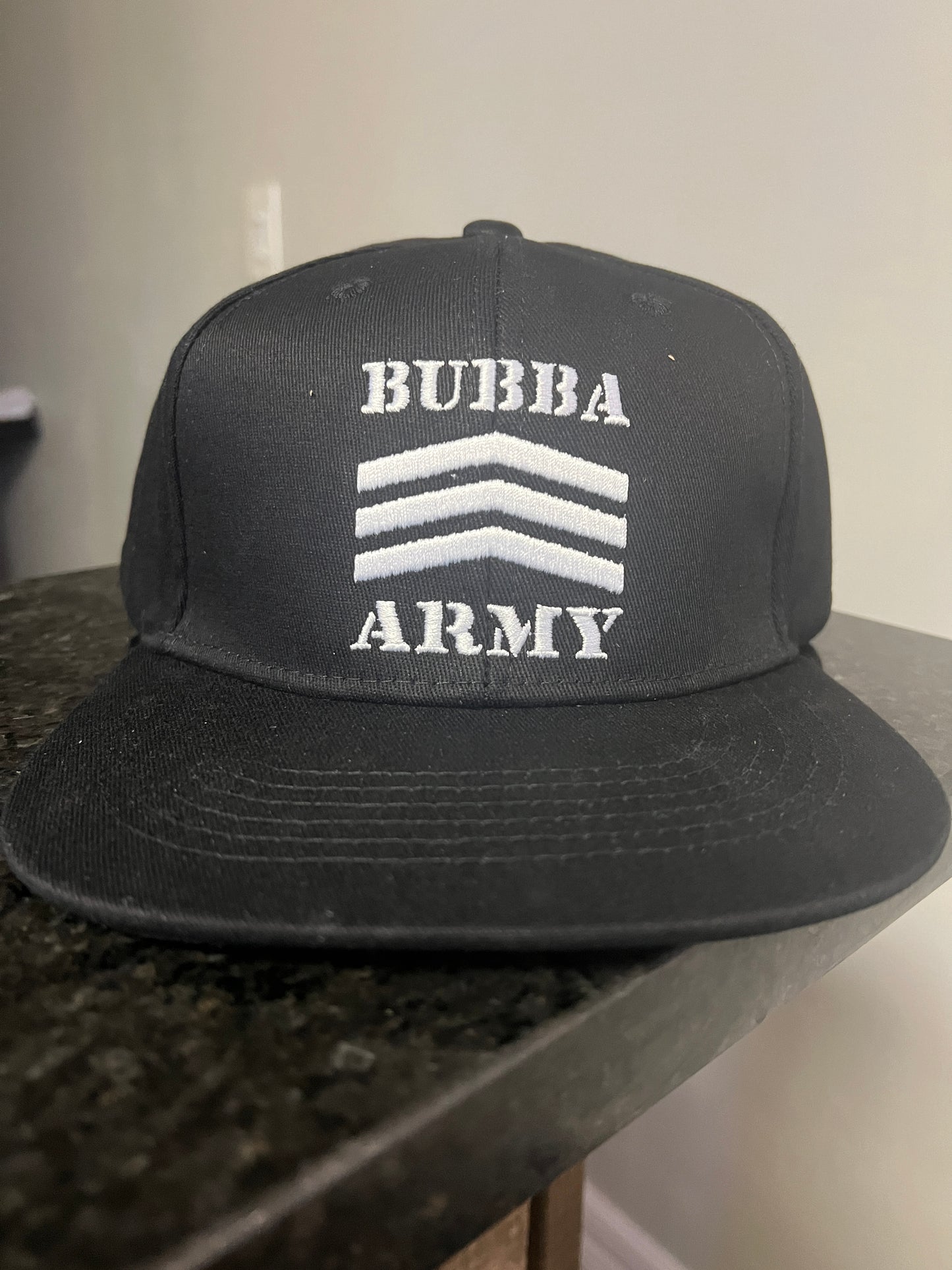 Bubba Army flex fitted hats S/M, L/XL and Finally 2XL for big heads.