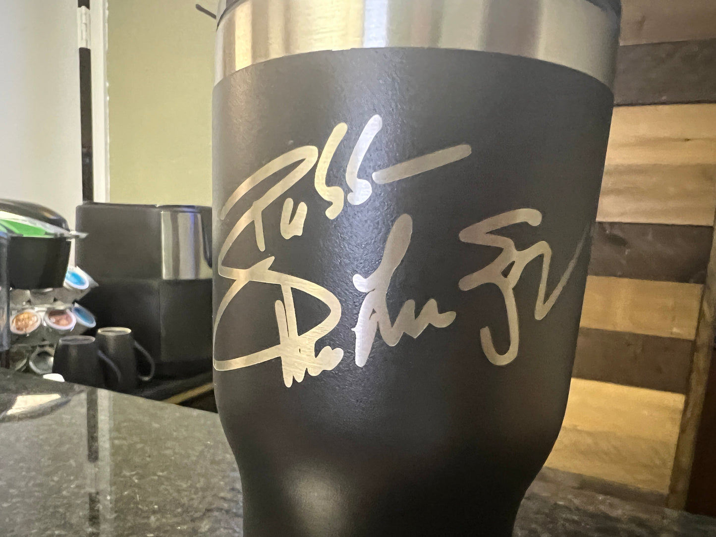 LIMITED EDITION- 20 oz RTIC BUBBA ARMY Charcoal Black tumblers BTLS signature on back