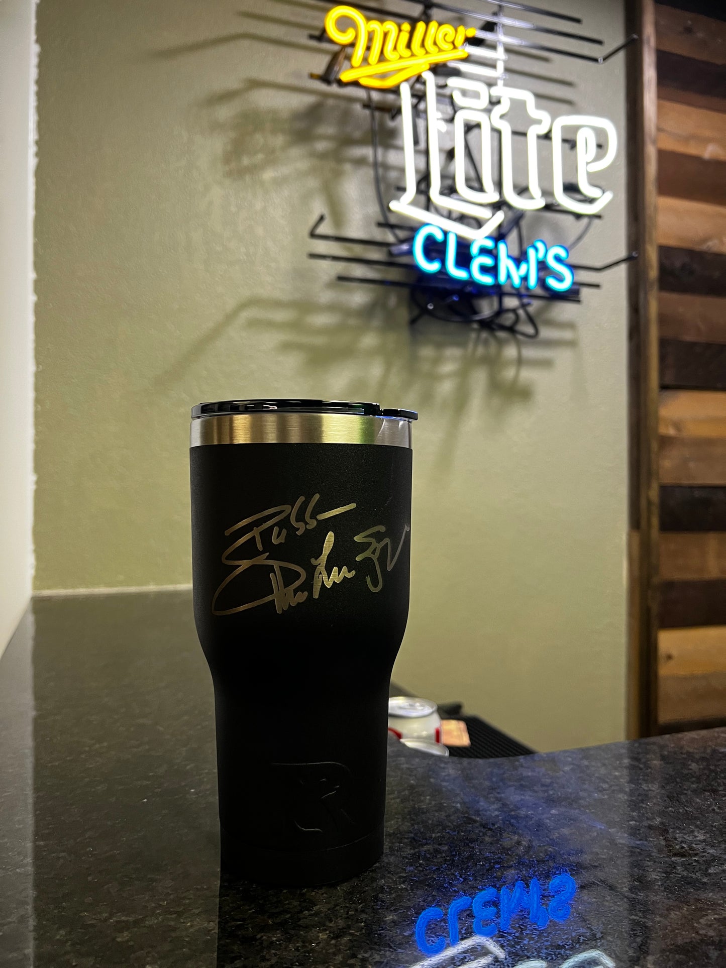 LIMITED EDITION- 20 oz RTIC BUBBA ARMY Charcoal Black tumblers BTLS signature on back