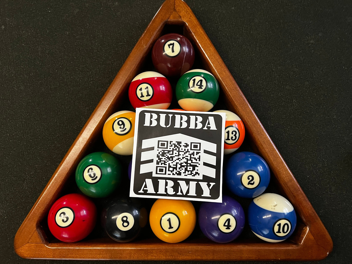 NEW HIGH Quality vinyl - made to last outdoors! QR CODE BUBBA ARMY DECAL / BUMPER STICKER - LIMITED EDITION