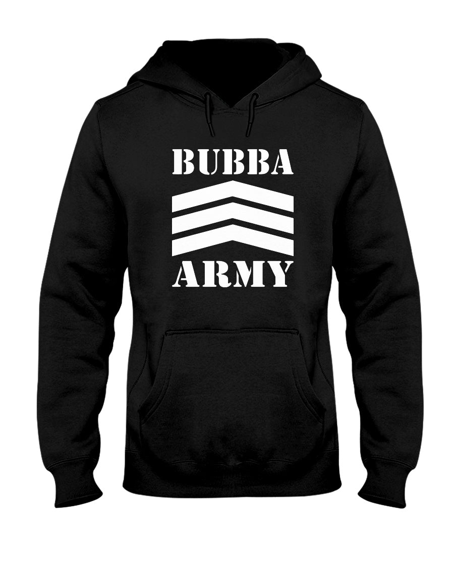 New 2026 BUBBA ARMY BLACK HOODIE SWEATSHIRT - Thin lightweight cotton- Official Authentic