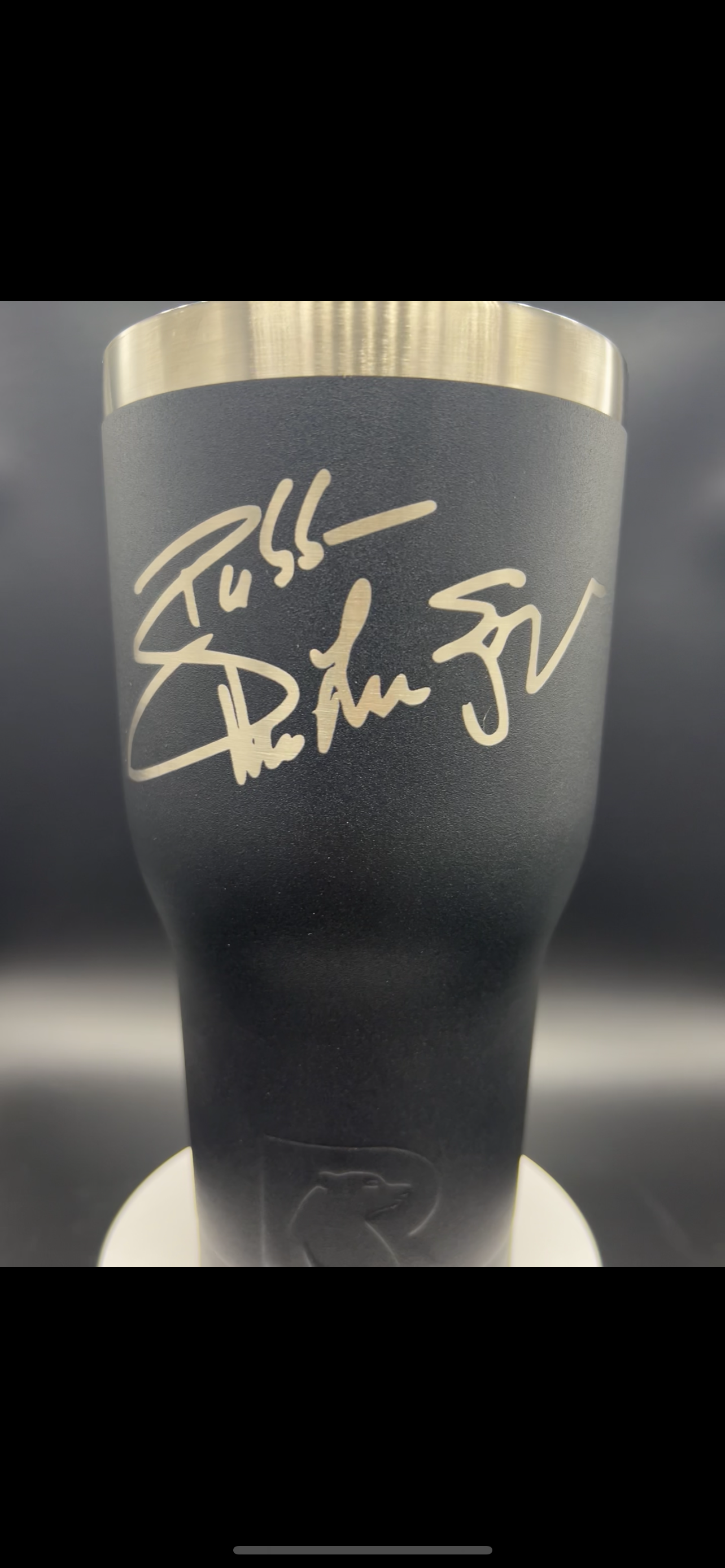 LIMITED EDITION- 20 oz RTIC BUBBA ARMY Charcoal Black tumblers BTLS signature on back