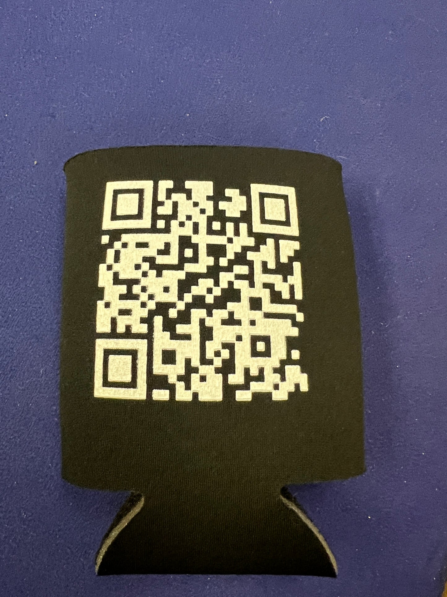 Black Neoprene BUBBA ARMY 12oz beer / soda Koozies Cooler - 2 sided QR Code- $2.00