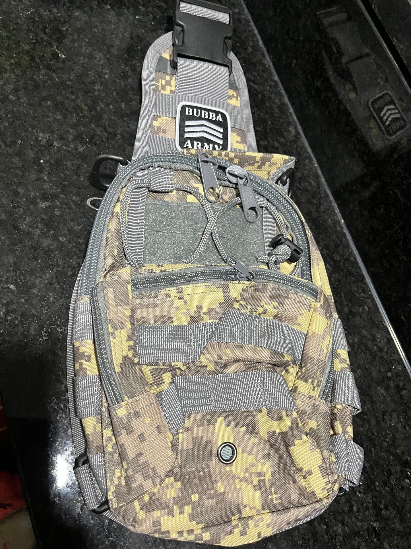 Bubba Army digital camo tactical Bag - Concealed Carry Shoulder Bag for Range, Travel, Hiking, Outdoor Sport Bag
