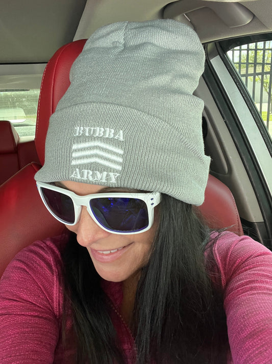 2026 Grey Bubba Army Beanies wool