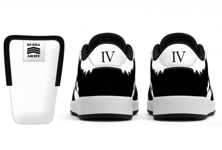 PRE SALES ONLY - Bubba Army ® Fat Man Dunks Air Bubba IV black / white shoes- Must Have Collection