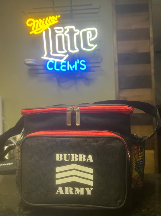 Custom Bubba Army ® Cooler Insulated lunch bag large capacity 2 zipper, 2 pouch