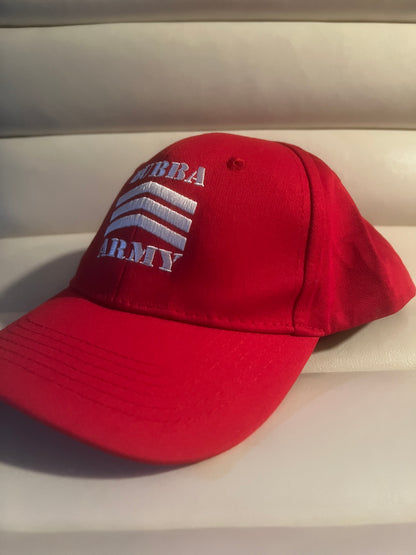 2026 Red / White Bubba Army adjustable 100% cotton hat