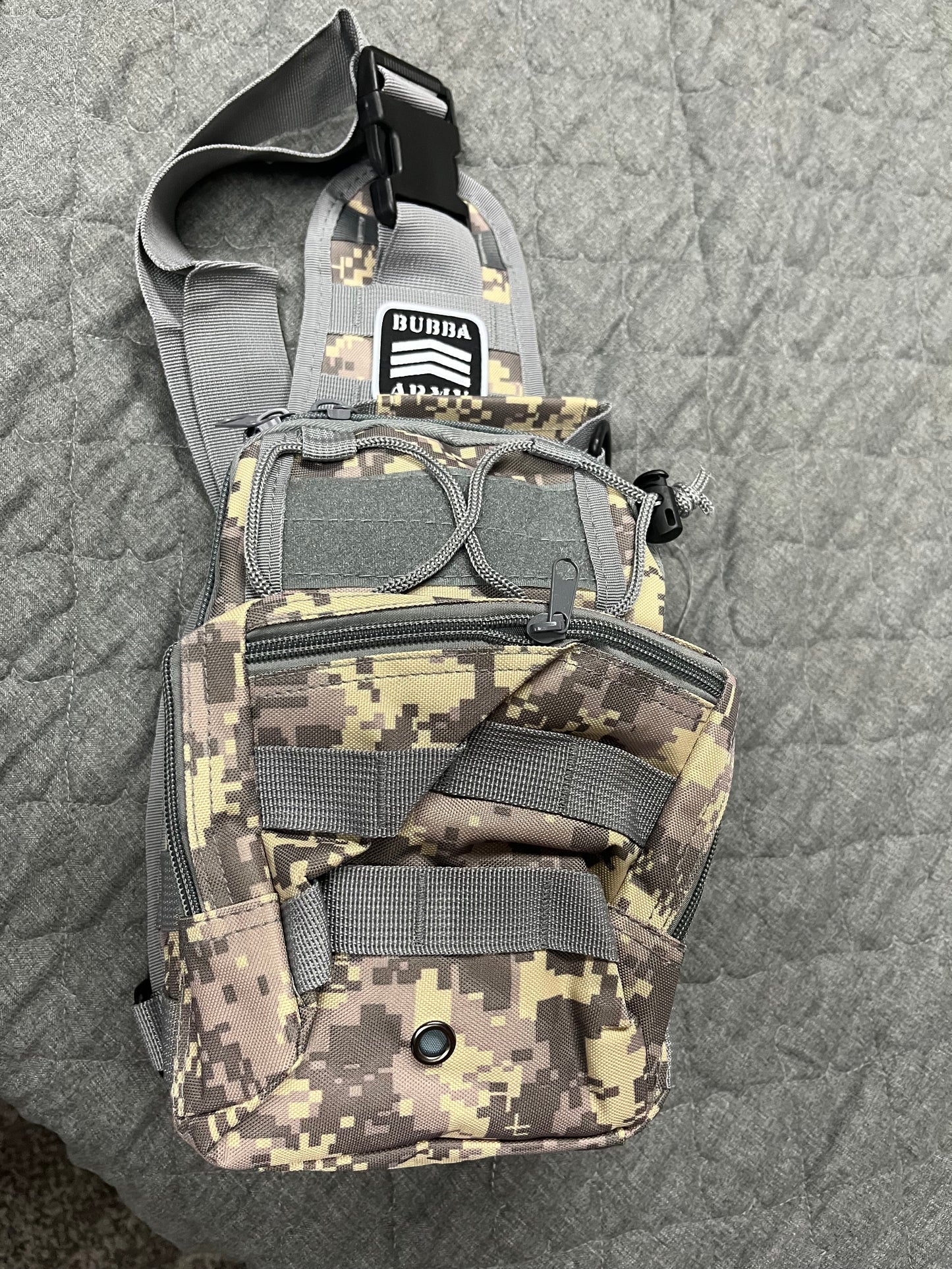 Bubba Army digital camo tactical Bag - Concealed Carry Shoulder Bag for Range, Travel, Hiking, Outdoor Sport Bag