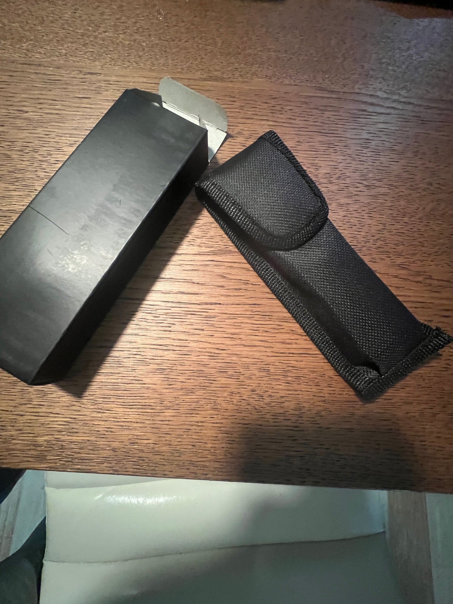 Retractable 9” hunting knife- Custom Bubba Army Logo on blade black sleeve case included