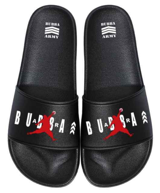 Fat Man Dunks Slides !- Air Bubba Slides -Limited Edition Red and Blac