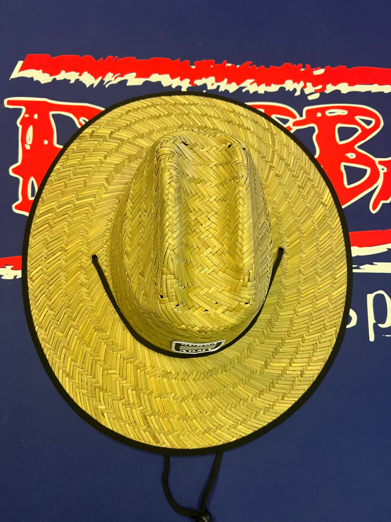 BACK BY POPULAR DEMAND! Bubba Army Outsider Lifeguard Large brim Straw hat Custom logo on front and bottom!!!
