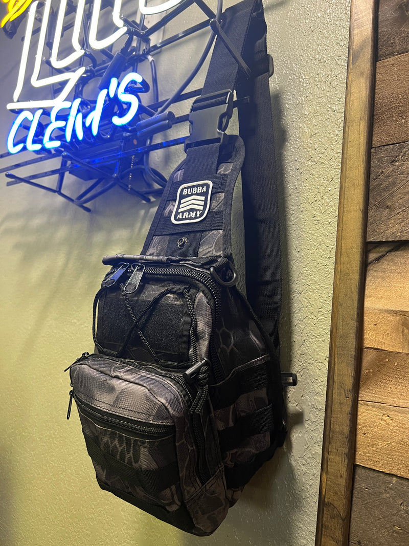 Bubba Army Black Python Tactical Bag - Concealed Carry Shoulder Bag for Range, Travel, Hiking, Outdoor Sport Bag