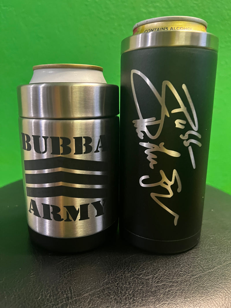 NEW Charcoal black BUBBA ARMY RTIC Skinny Can cooler, Signature series