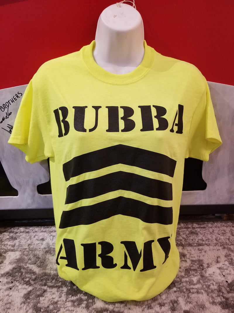 $7.99 BUBBA ARMY Neon T-shirt short sleeve