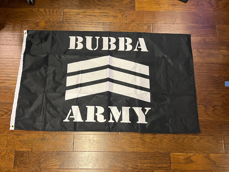 BUBBA ARMY FLAG double sided 3x5 - highest quality Made in the USA