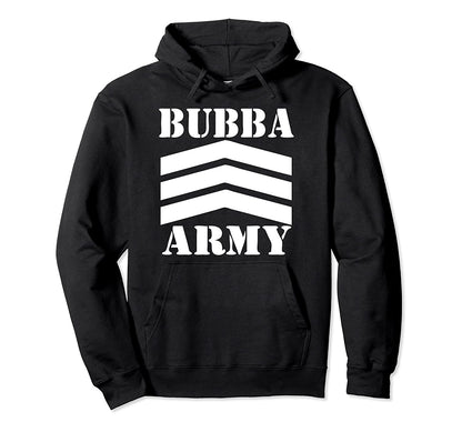 New 2026 BUBBA ARMY BLACK HOODIE SWEATSHIRT - Thin lightweight cotton- Official Authentic