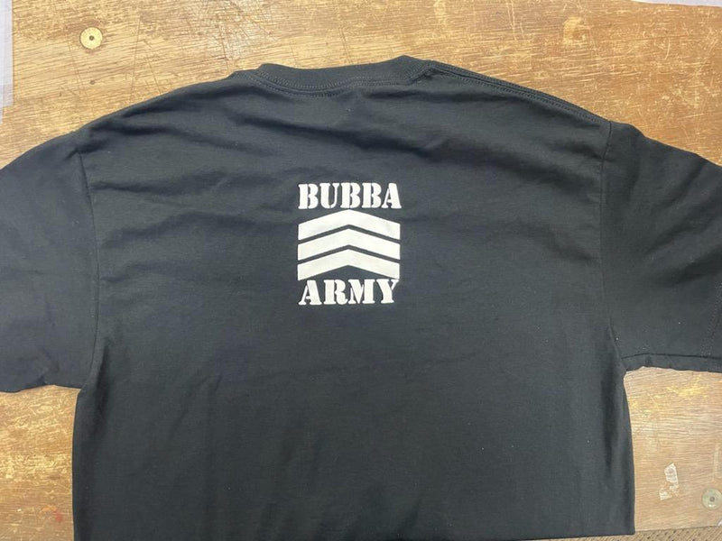 AIR BUBBA - NEW DESIGN - BUBBA ARMY BLACK / RED / WHITE T-shirts